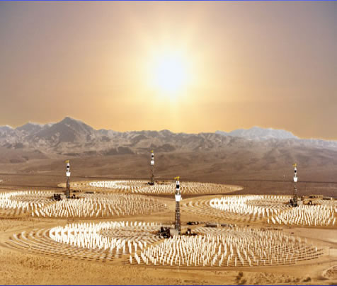 Concentrated Solar Plant in the Desert